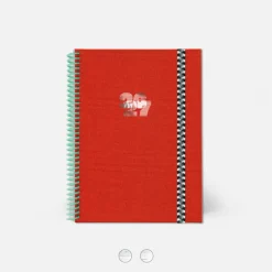 Agenda A5 2026-2027 - Tissu Corail