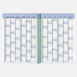 Agenda A5 2026-2027 - Tissu Corail