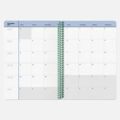 Agenda A5 2026-2027 - Tissu Corail