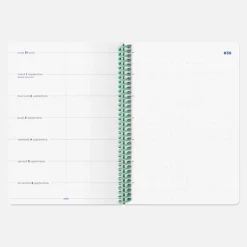 Agenda A5 2026-2027 - Tissu Corail