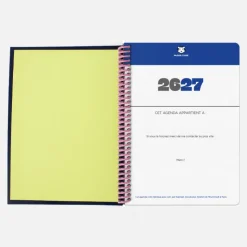 Agenda A5 2026-2027 - Tissu Marine