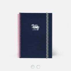Agenda A5 2026-2027 - Tissu Marine
