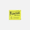 Boite 6 cartouches Fluo Glowing Yellow Kaweco