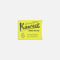 Boite 6 cartouches Fluo Glowing Yellow Kaweco