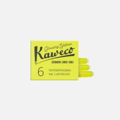 Boite 6 cartouches Fluo Glowing Yellow Kaweco