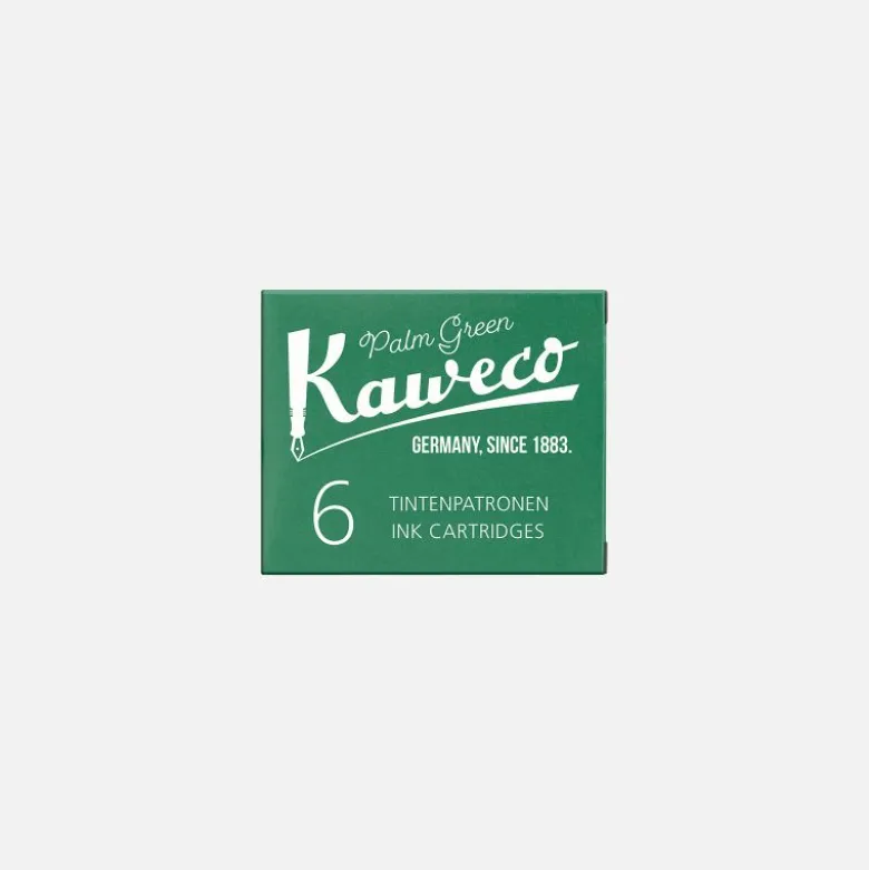 Boite 6 cartouches Palm Green Kaweco