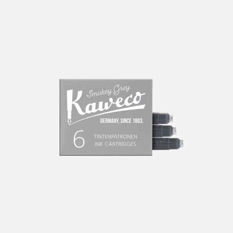 Boite 6 cartouches Smokey Grey Kaweco