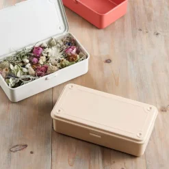 Boîte Japonaise en métal - Beige