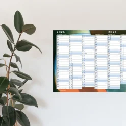 Calendrier géant 2026-2027 Horizontal - Mirage