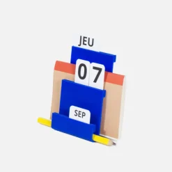 Calendrier perpétuel de bureau - Bleu