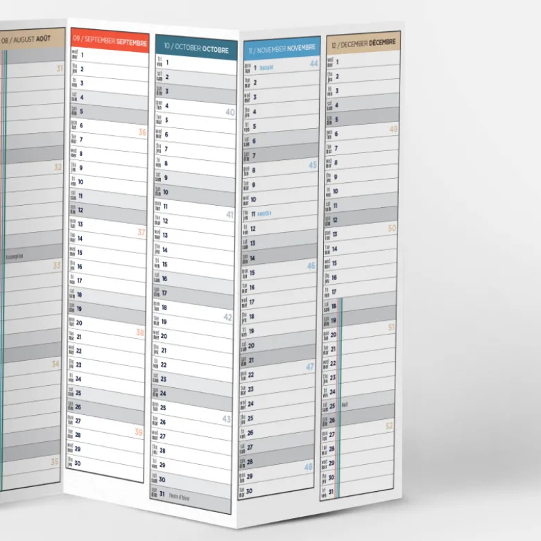 Calendrier Visionnaire M 2026-2027 (16 mois) - Dash