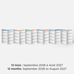 Calendrier Visionnaire S 2026-2027 (12 mois) - Dash
