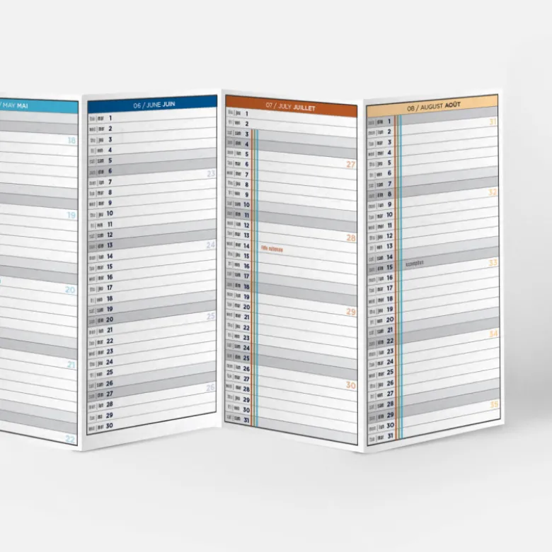 Calendrier Visionnaire S 2026-2027 (12 mois) - Mirage