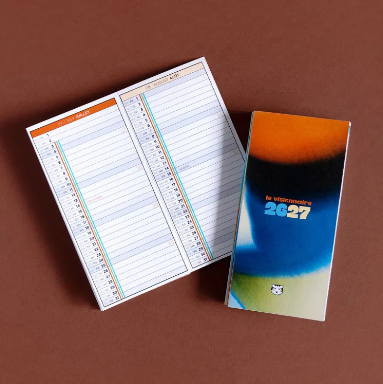 Calendrier Visionnaire S 2026-2027 (12 mois) - Mirage