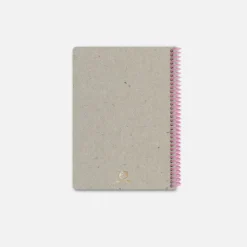 Carnet A5 - Carrelé Rose (configurable)