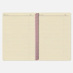 Carnet A5 - Carrelé Rose (configurable)