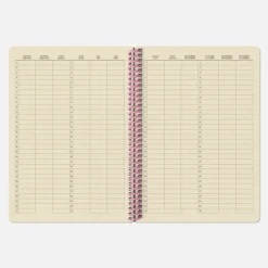 Carnet A5 - Carrelé Rose (configurable)