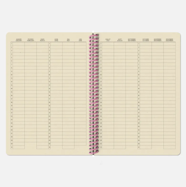 Carnet A5 - Hubble rose (configurable)