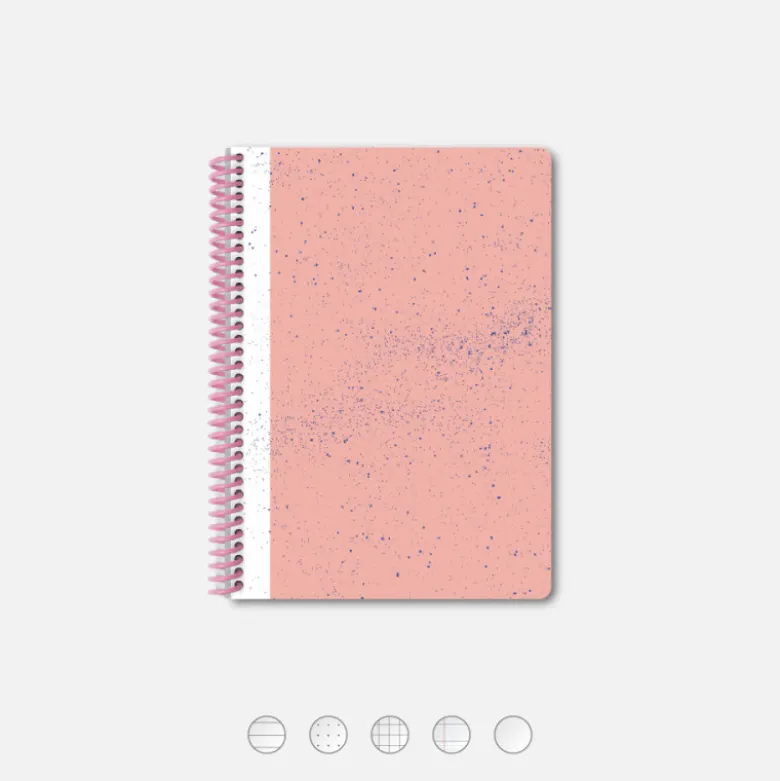 Carnet A5 - Hubble rose (configurable)