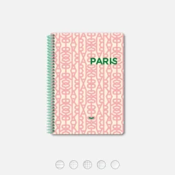 Carnet A5 - ParisParis Rose (configurable)