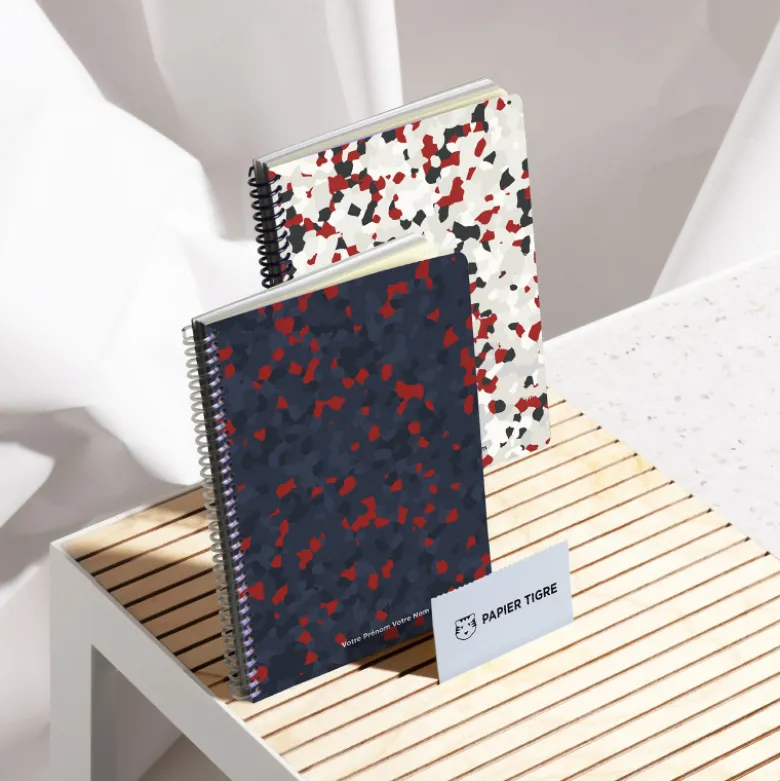 Carnet A5 - Terrazzo Blanc (configurable)