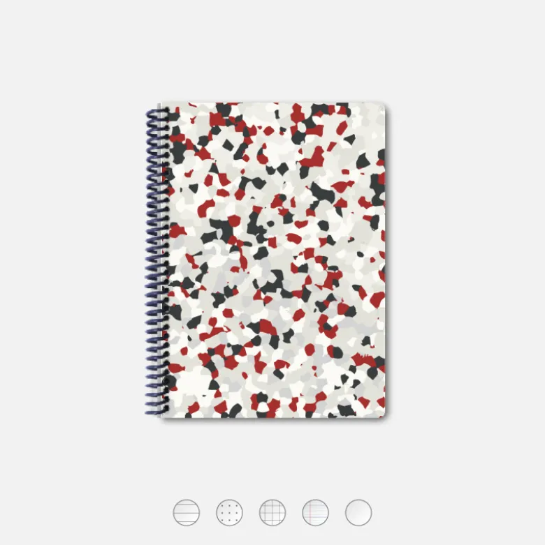 Carnet A5 - Terrazzo Blanc (configurable)
