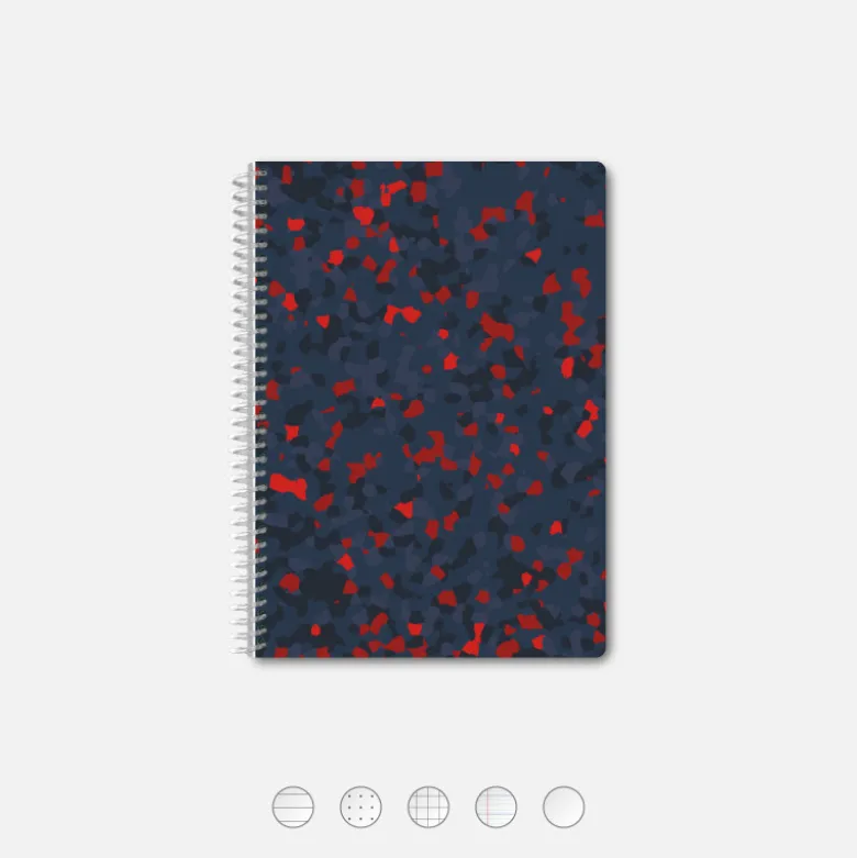 Carnet A5 - Terrazzo Nuit (configurable)