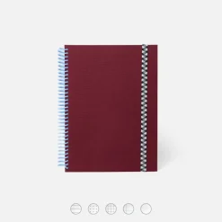 Carnet A5 Tissu - Bordeaux (configurable)