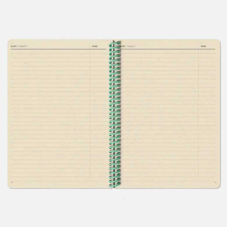 Carnet A5 Tissu - Corail (configurable)
