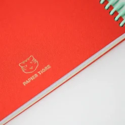 Carnet A5 Tissu - Corail (configurable)