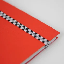 Carnet A5 Tissu - Corail (configurable)