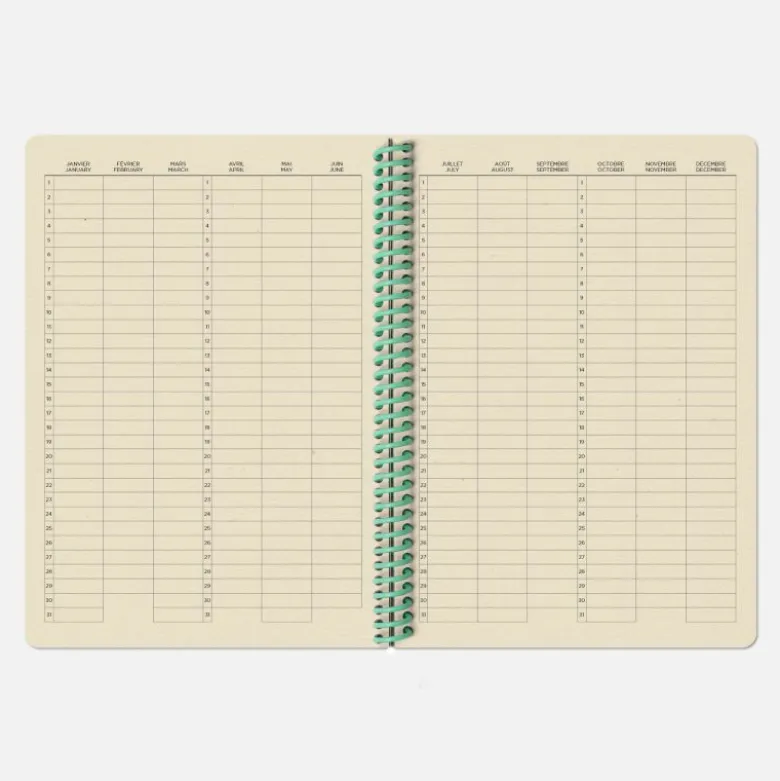 Carnet A5 Tissu - Corail (configurable)