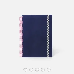 Carnet A5 Tissu - Marine (configurable)