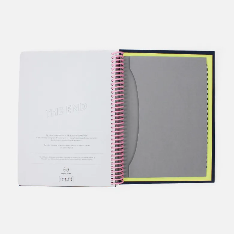 Carnet A5 Tissu - Marine (configurable)
