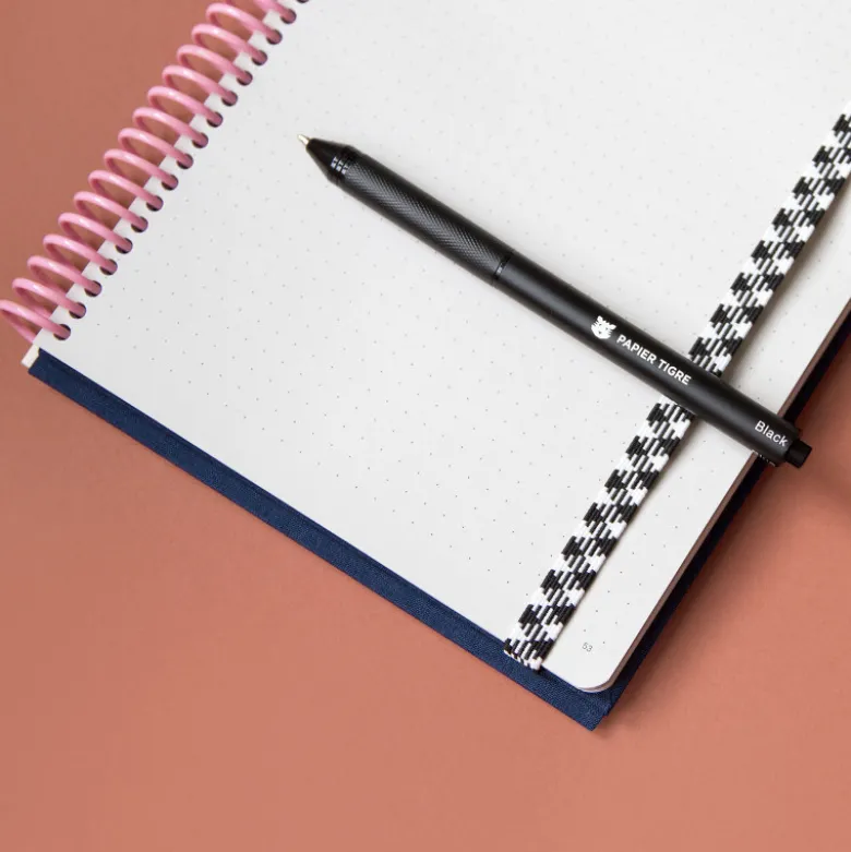 Carnet A5 Tissu - Marine (configurable)