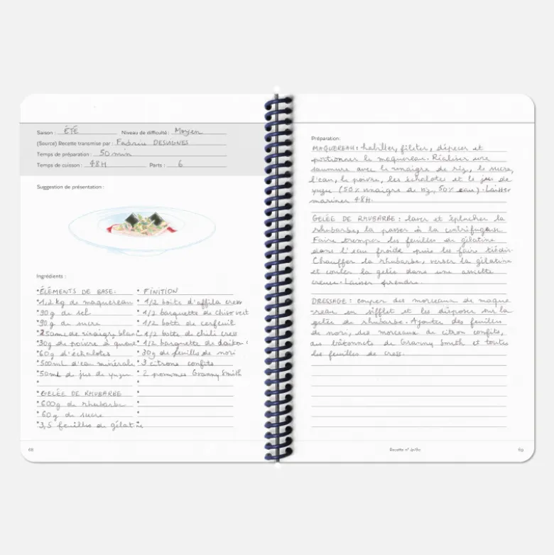 Carnet de Recettes - Élysée