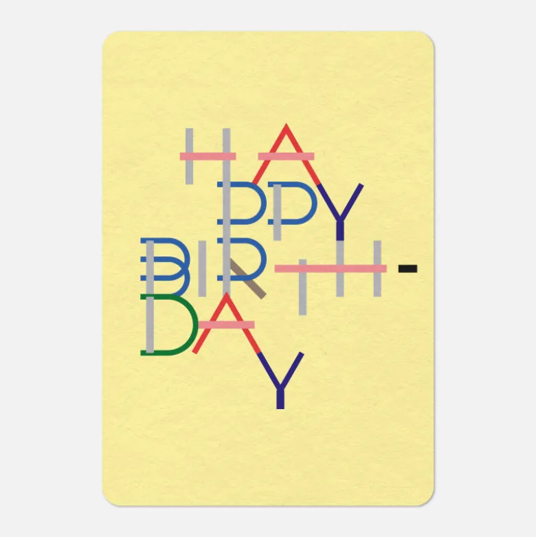 Carte A5 - Happy Birthday