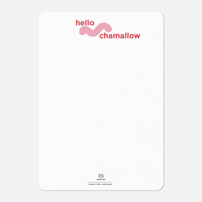 Carte A5 - Hello Chamallow