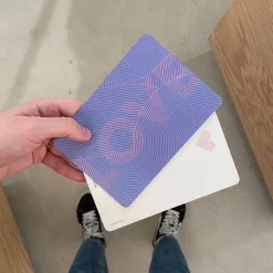 Carte A6 - Love Circuit Bleu