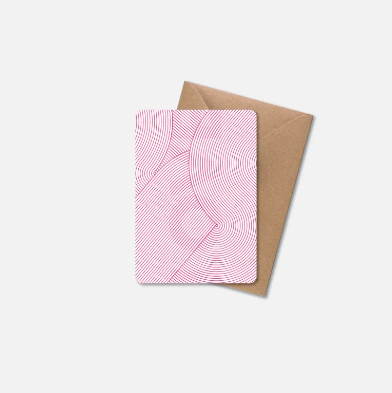 Carte A6 - Love Circuit Rose