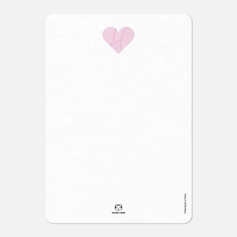 Carte A6 - Love Circuit Rose