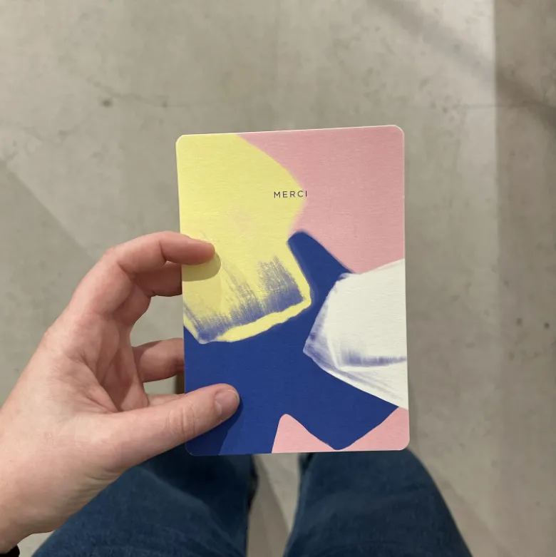 Carte A6 - Merci Palette