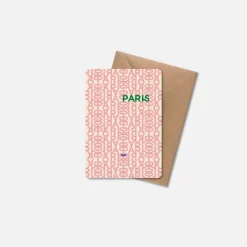 Carte A6 - ParisParis Rose