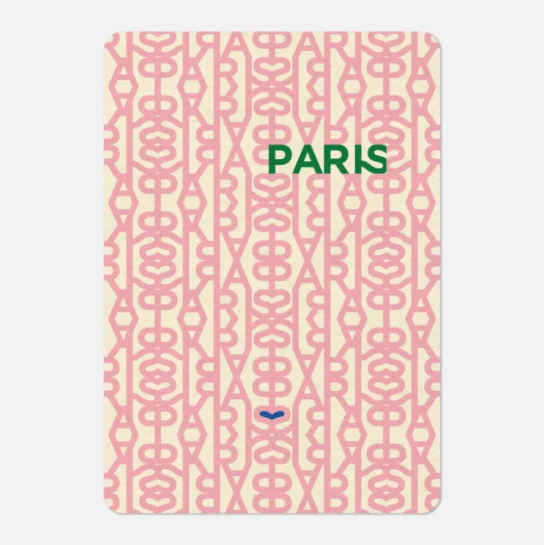 Carte A6 - ParisParis Rose
