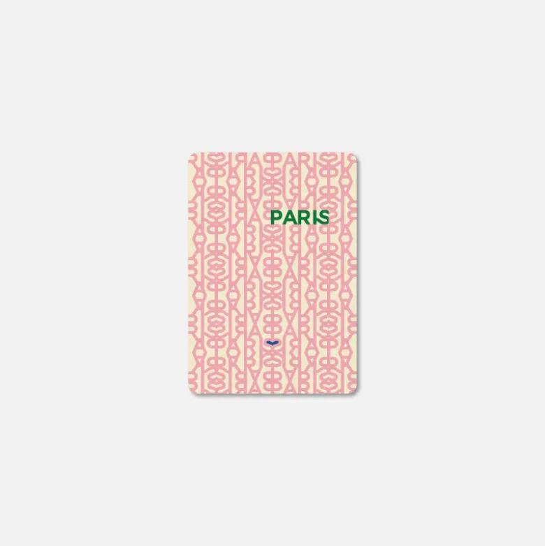 Carte A6 - ParisParis Rose