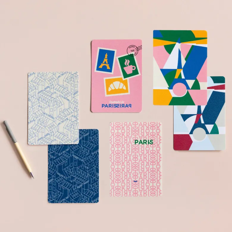 Carte A6 - ParisParis Rose