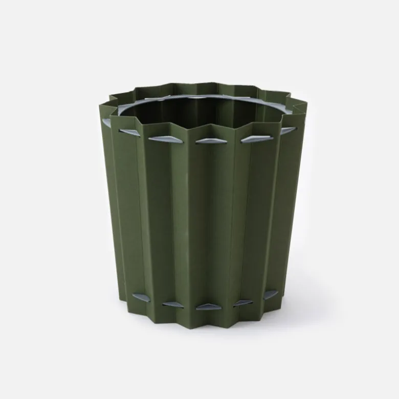 Corbeille Zigzag - Vert Foncé