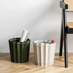 Corbeille Zigzag - Vert Foncé