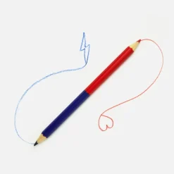 Crayon Bicolore - Bleu/Rouge