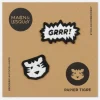 Écussons Autocollants - Grrr + Tigre